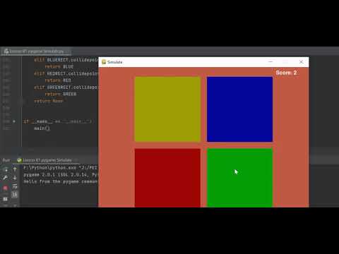 Lesson 81 pygame Simulate.  Python Programming.