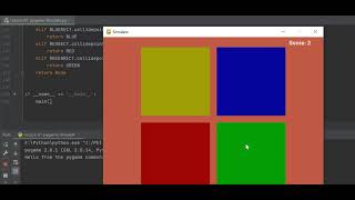 Lesson 81 pygame Simulate.  Python Programming.