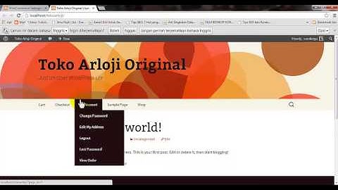 Tutorial Pembuatan Toko Online dengan Wordpress di Localhost