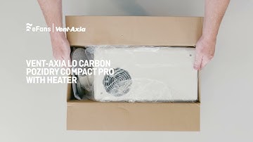 Vent-Axia Lo Carbon PoziDry Compact Pro PIV with Integral Heater