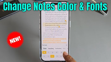 How to Change Font Color in Apple Notes iOS 18