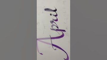 #April #Calligraphy #handwritten #status #shorts