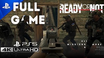 🚨 Ready or Not (2025) - Full Game Walkthrough w/ No Commentary | 4K 60FPS PS5 Gameplay 🔥
