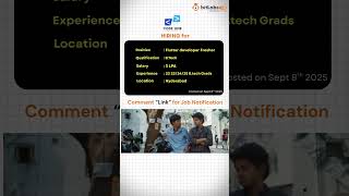 Code line is looking to Hire Flutter developer Fresher | Hyderabad | BTech | Apply now