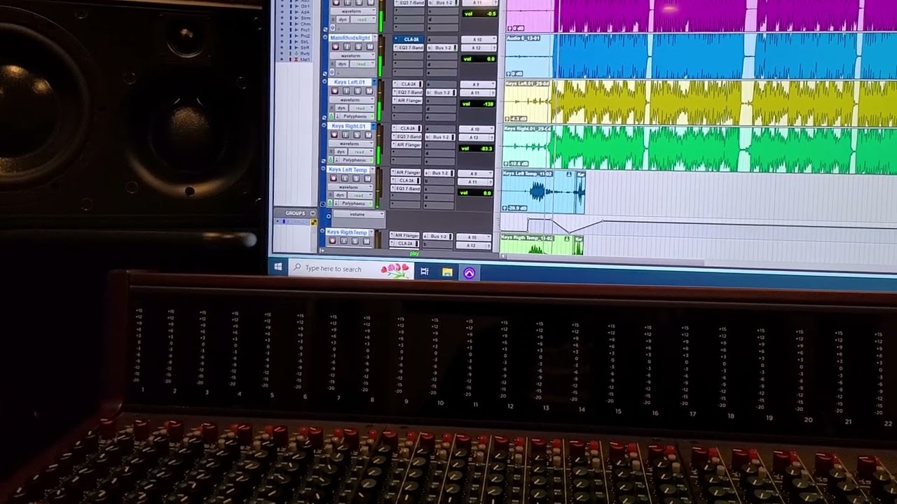 Challenge track breakdown. Trident console is used for some out of the box mixing.