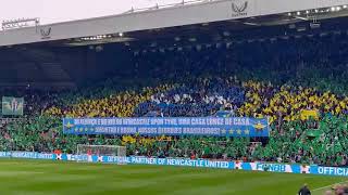 A message in Portuguese for Bruno Guimaraes and Joelinton , wor Brazilian Boys.