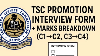 How to Fill TSC Promotion Interview Form   Marks Breakdown (C1→C2, C3→C4)