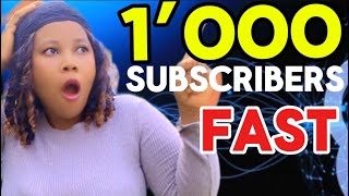 I Tested This Trick And Got 1,000 Subscribers Fast
