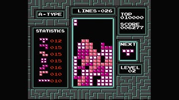 Tetris (NES) - 3 A-Type Runs; All 3 Music Types  - NES on Retron 3 HD Gameplay