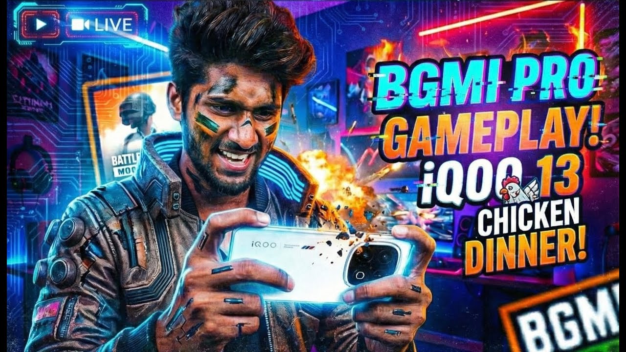 🔥 iQOO 13 120FPS 🚀 MAX Graphics | OriginOS BGMI Live Gameplay ...