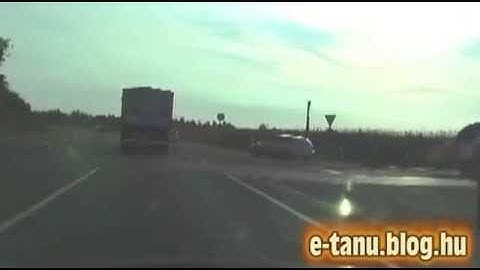 Őrült kamionos Kecskemétnél