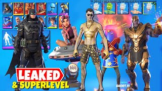 Fortnite Leaked Skins and Emotes: Thanos, Summer Midas, Armored Batman, Superlevel Skins. New Emotes