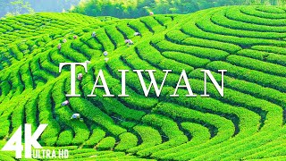 FLYING OVER TAIWAN (4K UHD)  Relaxing Music Along With Beautiful Nature Videos  4K Video Ultra HD