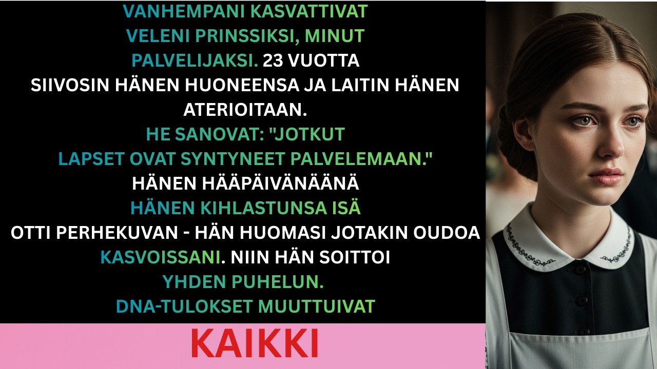 Vanhempani kasvattivat minut palvelijakseen – kunnes morsiamen isä näki kasvoni