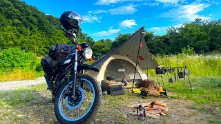 ソロキャンプ又はソロツーリングにオススメ　5点セットです　オマケあります ソロキャンプ】予算500円だけで楽しむ野営⛺️とにかくキャンプ