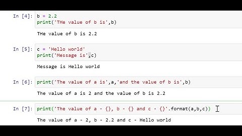 Print statements in python