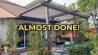 Our Cactus Patio Pergola Is Almost Done! | Final Touches & Progress