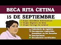 🥇 BECA Rita Cetina 2025: REGISTRO el 15 de SEPTIEMBRE | Ciclo Escolar 2025-2026, Requisitos y Montos