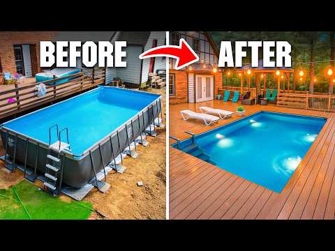Man Turns Regular Pool into his Dream Pool
