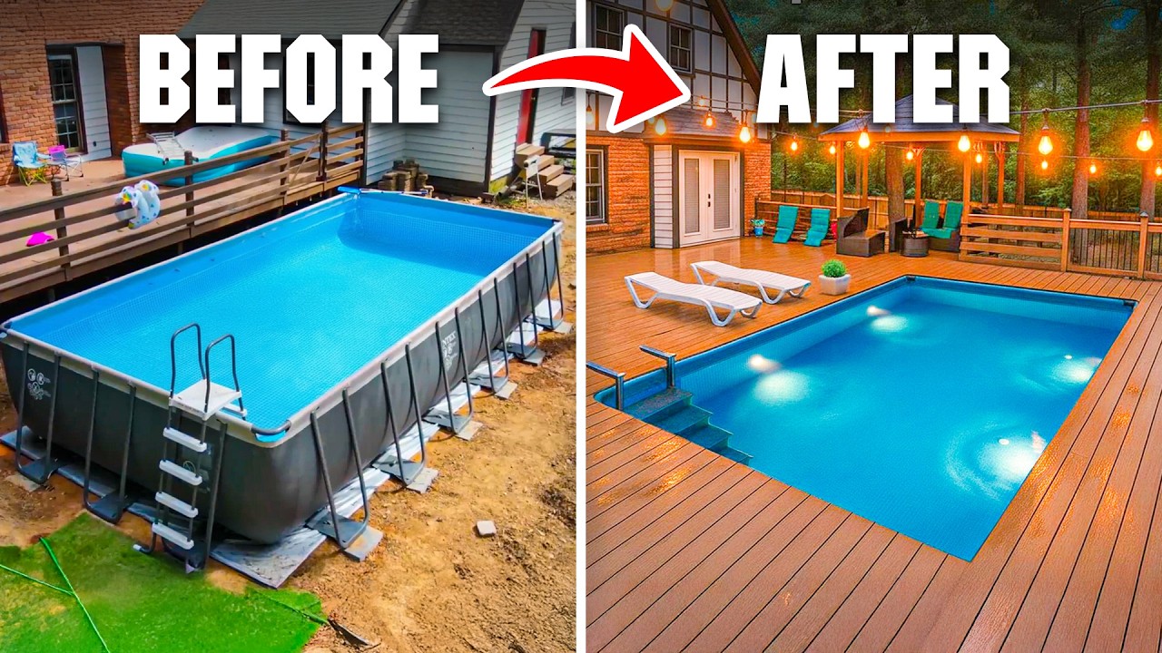 Man Turns Regular Pool into his Dream Pool