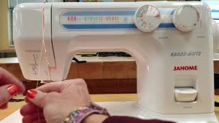 Janome Class Mate upper threading
