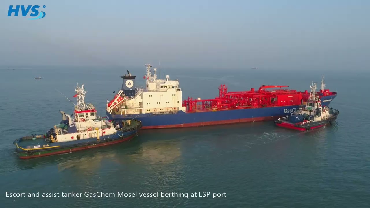 First Gas Carrier Arrival at Long Son Port | Haivanship Tugboat Services