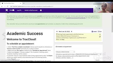 How to Cancel Appointments in TracCloud || Capital University Academic Success