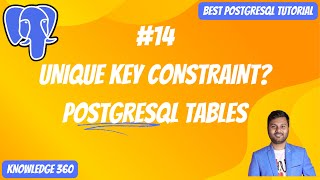 Constraints in PostgreSQL || UNIQUE Key Constraint in PostgreSQL || PostgreSQL Full Playlist #14