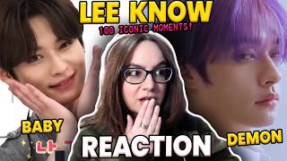 STRAY KIDS LEE KNOW 100 ICONIC MOMENTS | REACTION