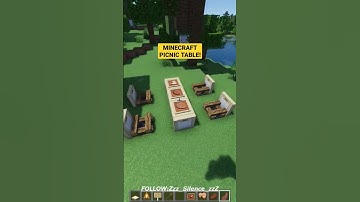 Minecraft: Picnic Table! #shorts #minecraft #viral #minecrafttutorial #picnic #table