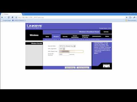 Setting up security for Linksys Routers