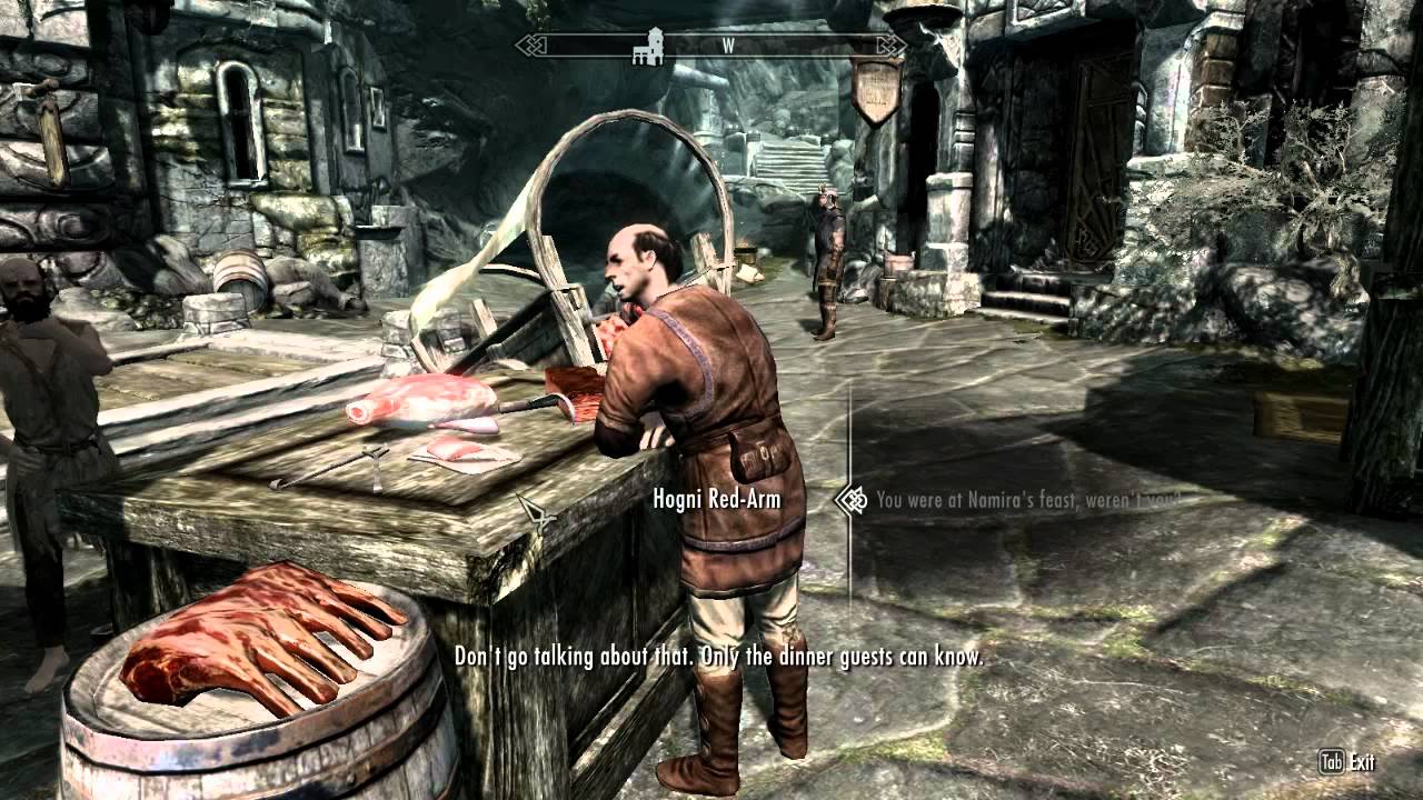 The Elders Scroll Skyrim Hogni RedArm The bloodiest beef in the Reach