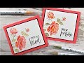 Watercolored Roses with Zig Clean Color Markers