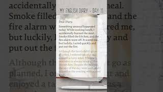 My English Diary - Day 11 | Level 1 | Learn English Through Story | #Shorts