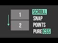 Css scroll snap points