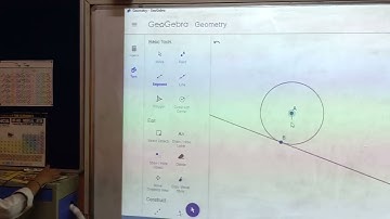 Activity: Properties of Circle Using Geogebra App( Radius is perpendicular to tangent)