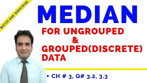 Median in Statistics Average | Ungrouped Data and Grouped Data, Numerical Examples Urdu Hindi