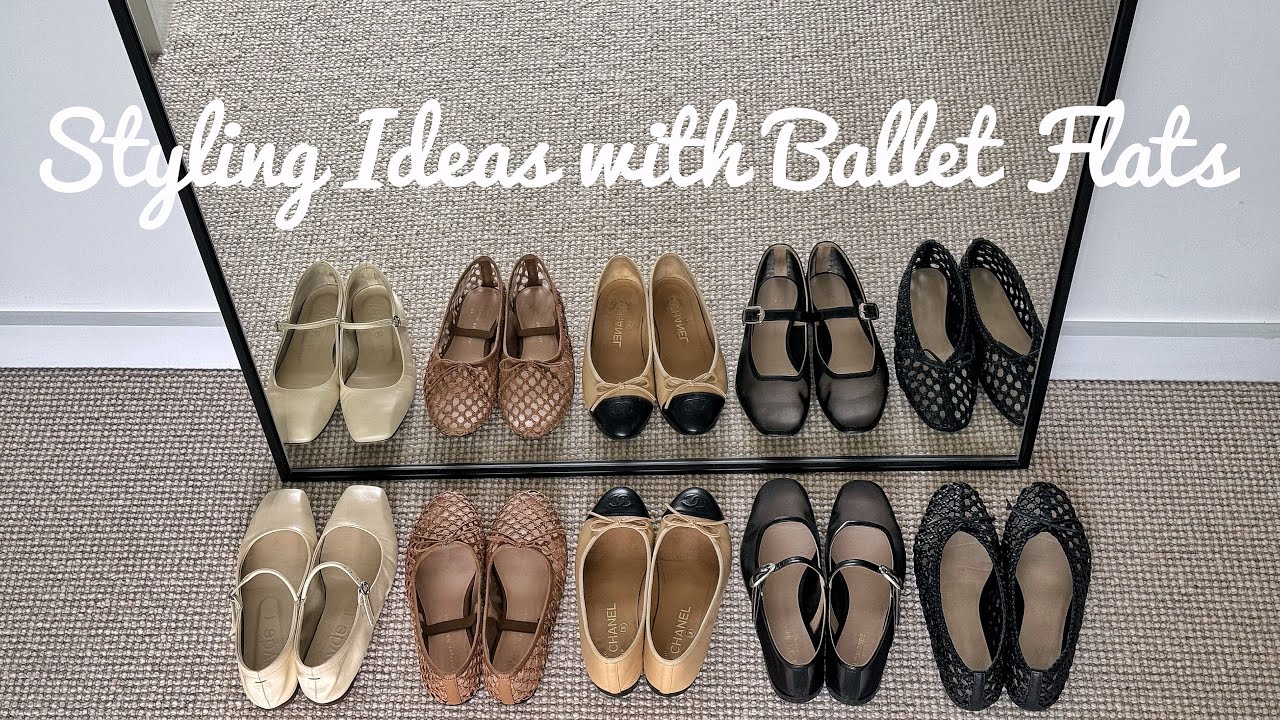 5 Shoes. 10 Outfits. Styling ideas with Ballet Flats ft. Chanel, Le Monde Beryl, Aeyde..
