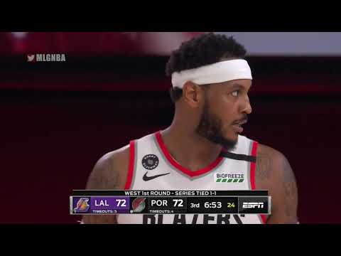 Carmelo Anthony Is On Fire In The 3rd Qtr vs. The Lakers - Game 3