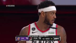 Carmelo Anthony Is On Fire In The 3rd Qtr vs. The Lakers - Game 3