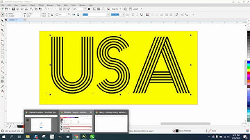 Corel Draw Tips & Tricks a Font with stripes or lines Part 3 dafont com