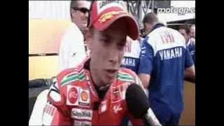 Stoner and Rossi post-Laguna Seca