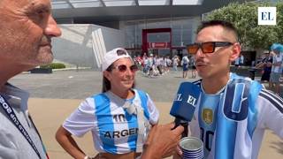Llegaron desde Santa Fe y distintos rincones del mundo para alentar a la Selección