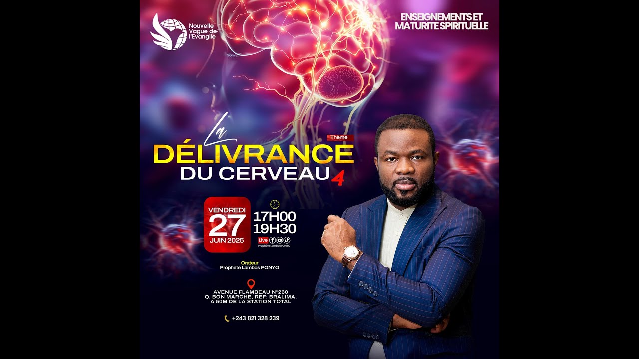 🛑BIENVENU(E)A NOTER CULTE DOMINICAL📘Thème: La Délivrance du cerveau 5🎤Orateur: Prophète Lambos ...