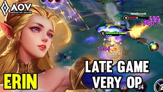 AOV : NEW HERO ERIN GAMEPLAY | LATE GAME VERY OP - ARENA OF VALOR LIÊNQUÂNMOBILE ROV COT 傳說對決 screenshot 5