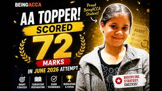 80% in Substantive Procedures 72 Marks in ACCA AA | JUNE 2026 | Punya Aggarwal #BeingACCA