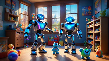 Five Toy Robots Say Beep-Beep-Bop | Robot Song for Kids | Nursery Rhymes and Learning Songs