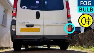 How to replace rear Fog Light bulb on Vauxhall Vivaro - YouTube