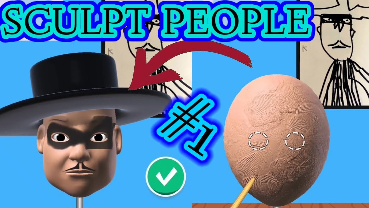 SCULPT PEOPLE  game MAX LEVEL 🌈👸😱 Gameplay iOS, Android New Game Update