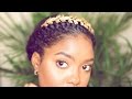 Natural Hair | Goddess Crown Twist
